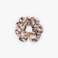 Check Silk Scrunchie in Bow pink | Burberry® Official
