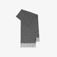 B Charm Cashmere Scarf in Iron grey | Burberry® Official