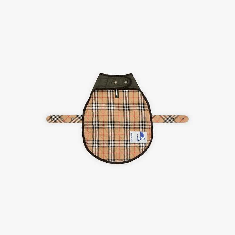 Quilted Nylon Dog Coat in Shale green | Burberry® Official