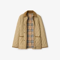 Quilted Nylon Jacket in Flax - Women | Burberry® Official