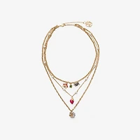 Multi-layered Charm Necklace in Gold/silver/multicolour - Women | Burberry® Official