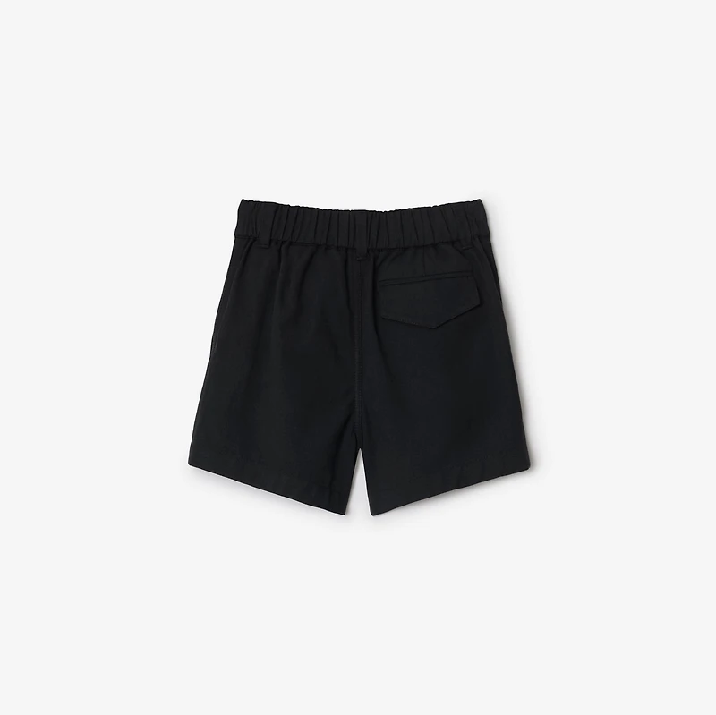 Cotton Shorts in Black | Burberry® Official