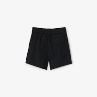 Cotton Shorts in Black | Burberry® Official