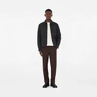 Reversible Quilted Nylon Overshirt in Black - Men | Burberry® Official