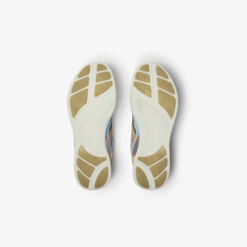 Check Matrix Sport Sneakers in Sand - Men, Nylon | Burberry® Official