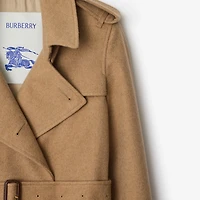 Long Cashmere Kensington Trench Coat in Camel beige - Women | Burberry® Official