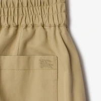 Gabardine Shorts in Hamper beige - Men, Cotton | Burberry® Official