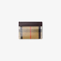 Highlands Card Case in Sand - Women, Cotton, Linen | Burberry® Official