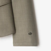 Wool Tailored Jacket in Olive drab - Women | Burberry® Official