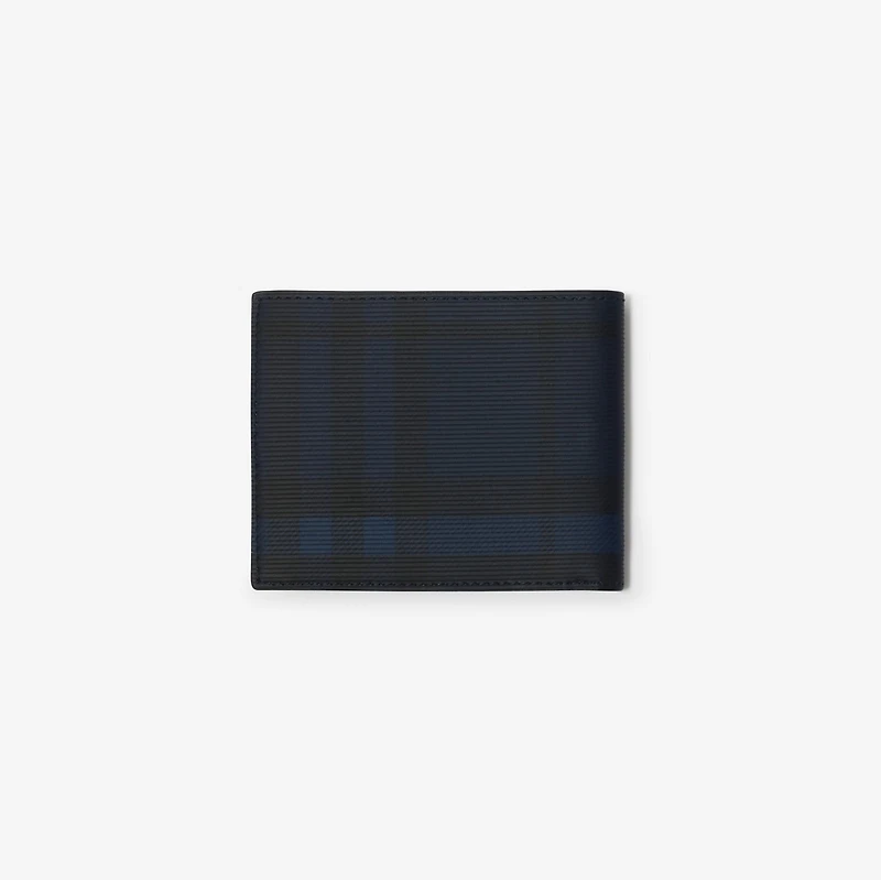 Check Slim Bifold Wallet​ in Navy - Men | Burberry® Official