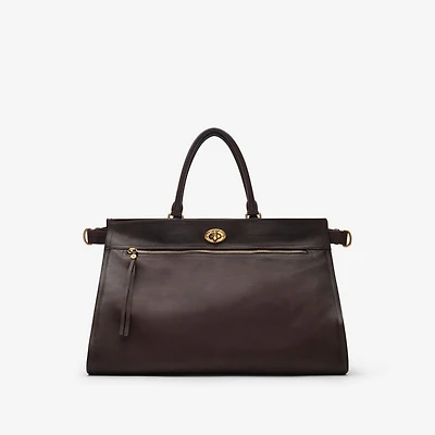 Extra Large Hampstead Tote in Peat brown - Men, Leather | Burberry® Official