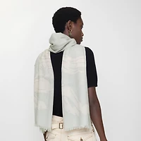 Wide EKD Wool Scarf in Mitten | Burberry® Official