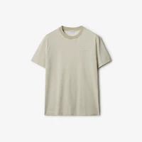 Striped Cotton T-shirt in Skylark - Men | Burberry® Official