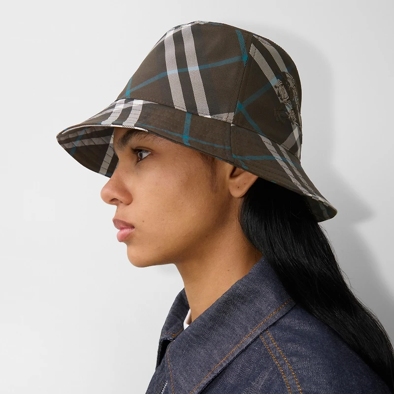 Check EKD Bucket Hat in Snug - Men | Burberry® Official