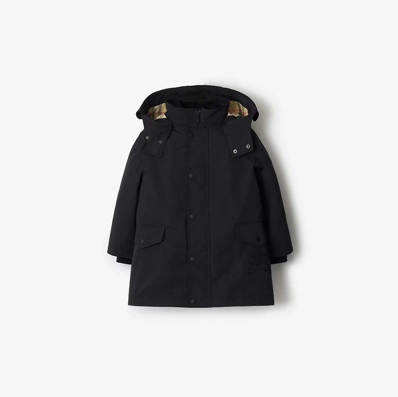 Detachable Warmer Nylon Parka in Black | Burberry® Official