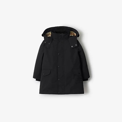 Detachable Warmer Nylon Parka in Black | Burberry® Official