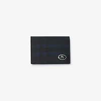 Check Bifold Card Case​ in Navy - Men | Burberry® Official