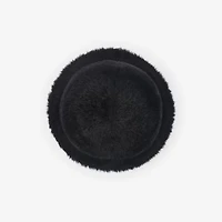 Knight Stamp Faux Fur Bucket Hat in Black - Men | Burberry® Official