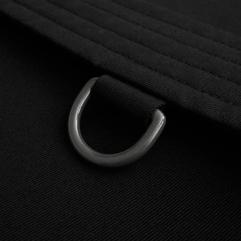 Mid-length Kensington Heritage Trench Coat in Black - Men, Cotton Gabardine | Burberry® Official