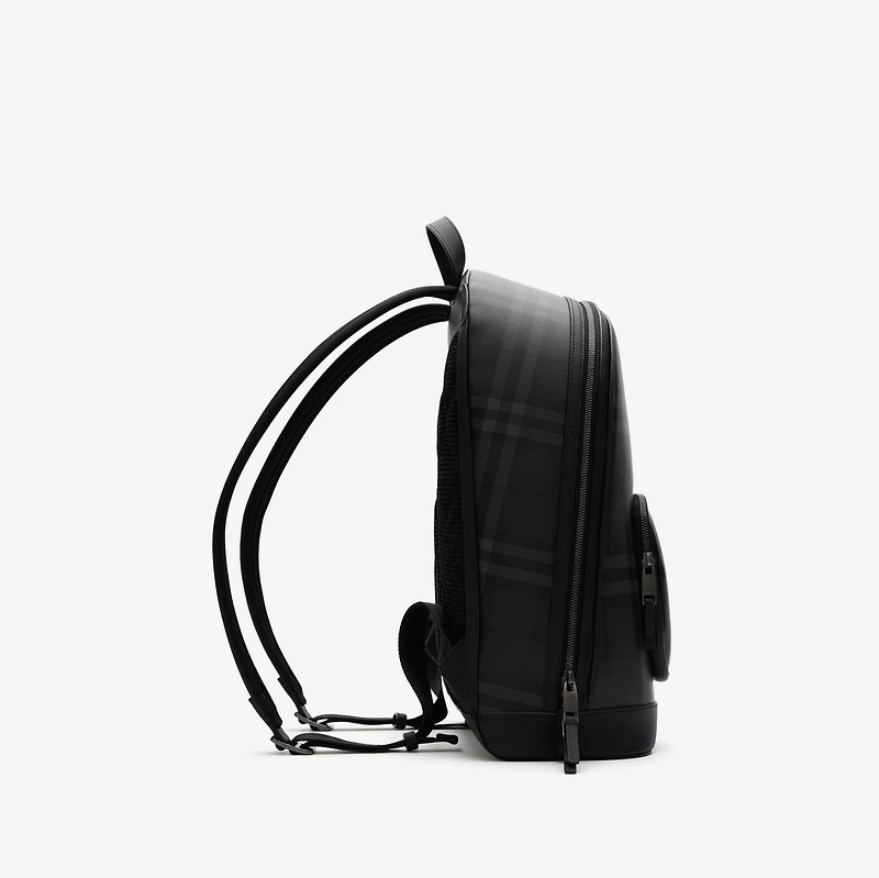 City Check Zip Backpack in IRON - Men, Technical, Cotton | Burberry® Official