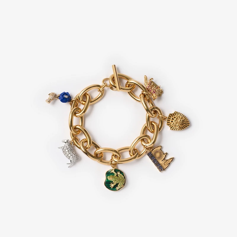 Charm Bracelet in Gold/multicolour - Women | Burberry® Official