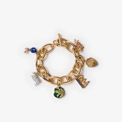 Charm Bracelet in Gold/multicolour - Women | Burberry® Official