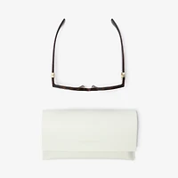 EKD Rectangular Sunglasses in Tortoiseshell - Women | Burberry® Official