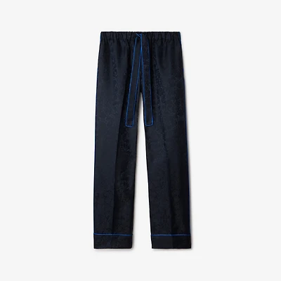 Sunflower Silk Pyjama Trousers in Silhouette black - Men | Burberry® Official