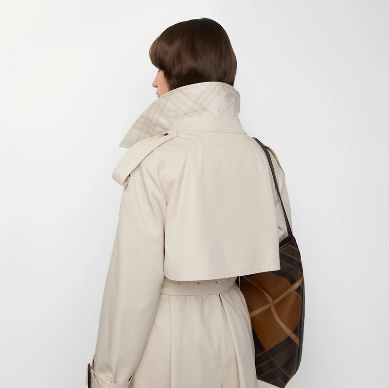Long Gabardine Fitzrovia Trench Coat in Clam beige - Women | Burberry® Official