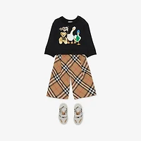 Thomas Bear and Friends Cotton Sweatshirt in Black | Burberry® Official