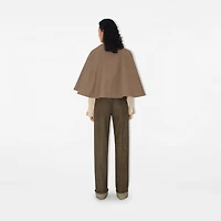 Cotton Blend Cape in Trail - Women | Burberry® Official