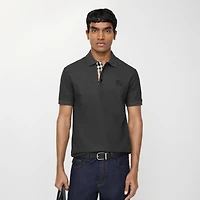 Cotton Polo Shirt in Charcoal grey - Men | Burberry® Official