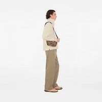 Small Check Belt Bag in Sand beige - Men, Nylon | Burberry® Official