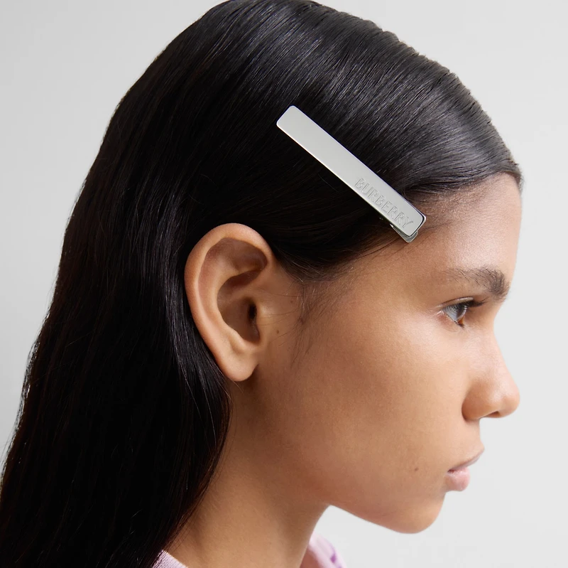 Logo Hair Clips in Palladio | Burberry® Official