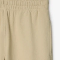 Check Label Cotton Jogging Pants in Nutmeg - Women | Burberry® Official