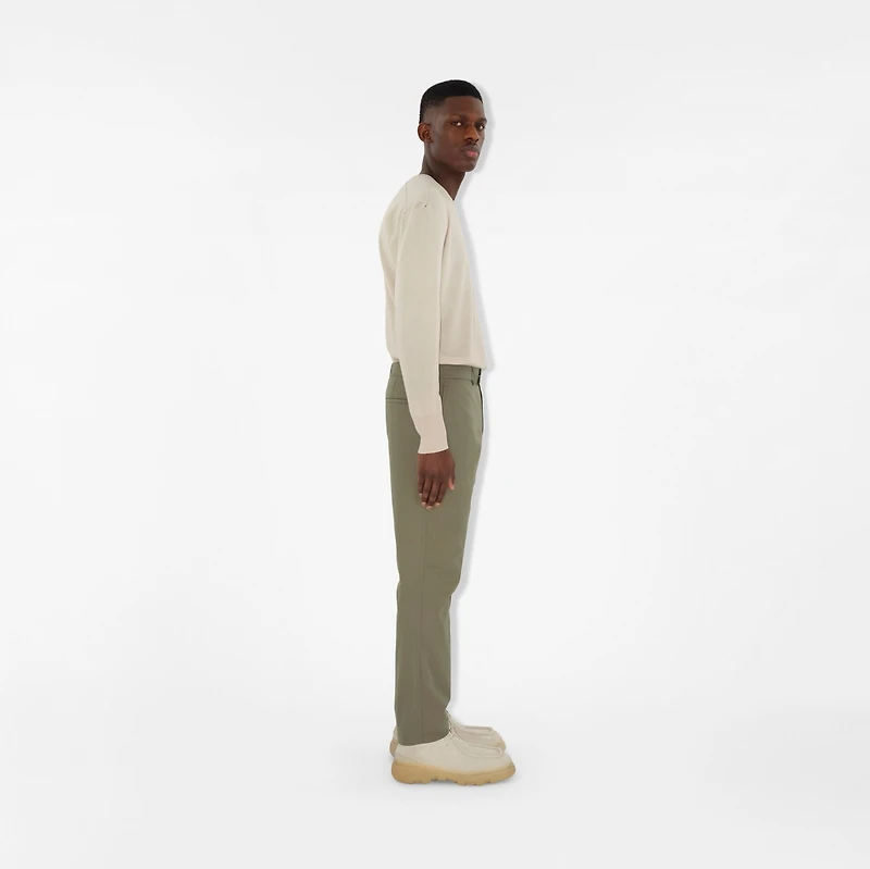 Cotton Chinos in Tent - Men | Burberry® Official