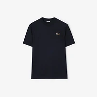 Cotton T-shirt in Navy - Men | Burberry® Official