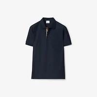 Cotton Polo Shirt in Navy black - Men | Burberry® Official