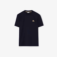 Knight Cotton T-shirt in Navy - Men | Burberry® Official