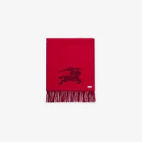 Reversible EKD Cashmere Scarf in Oxblood red | Burberry® Official