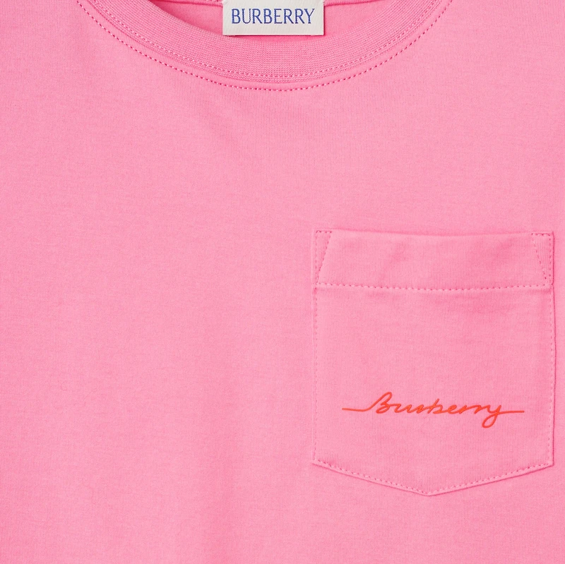 Cotton T-shirt in Blossom | Burberry® Official