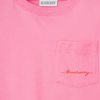 Cotton T-shirt in Blossom | Burberry® Official