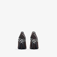 Check Dame Pumps​ in Mahogany - Women | Burberry® Official