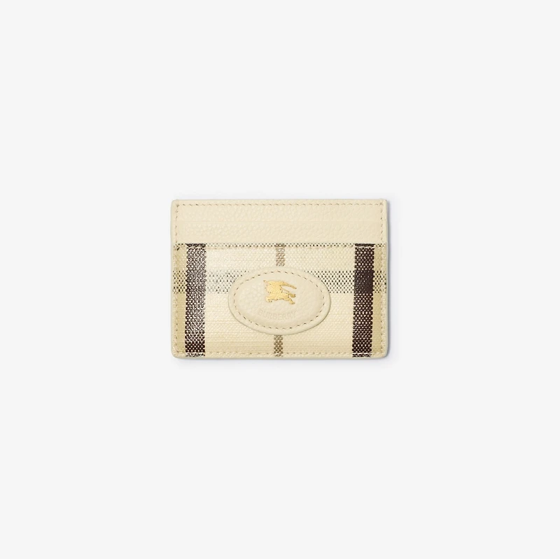 Highlands Card Case in Light beige - Women | Burberry® Official