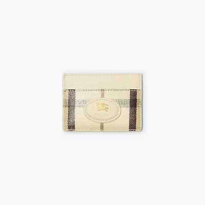 Highlands Card Case in Light beige - Women | Burberry® Official