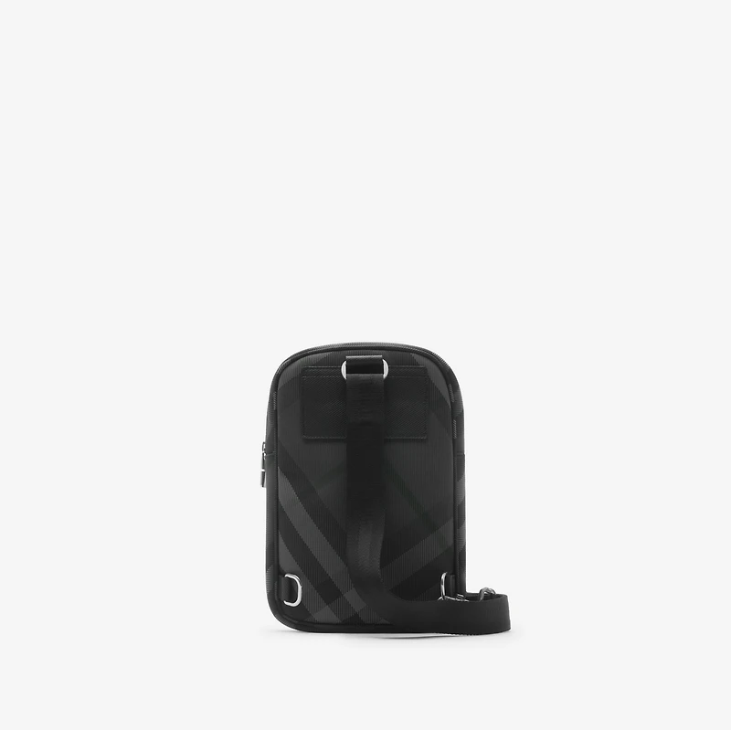 Grid Sling Bag in Charcoal - Men, Nylon, Technical | Burberry® Official