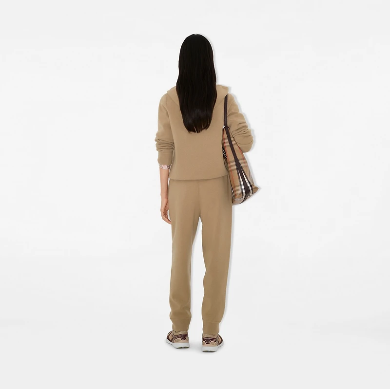 Cashmere Blend Jogging Pants in Flax - Women | Burberry® Official