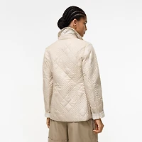 Quilted Nylon Fernleigh Jacket in Stone beige - Women | Burberry® Official
