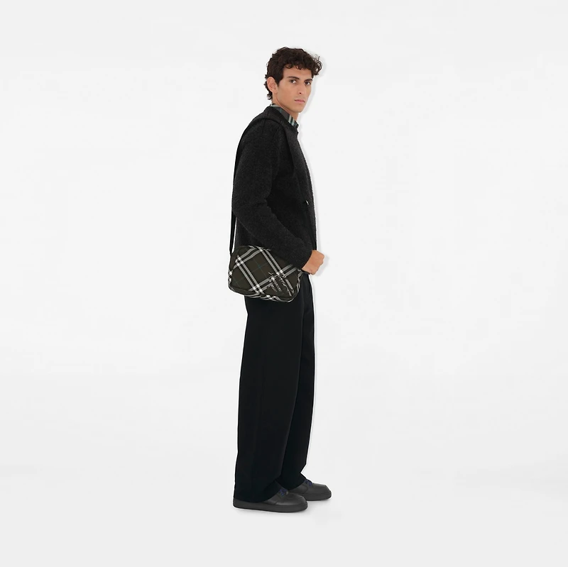 Check Crossbody Bag in Snug - Men | Burberry® Official