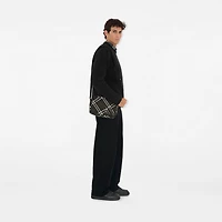 Check Crossbody Bag in Snug - Men | Burberry® Official